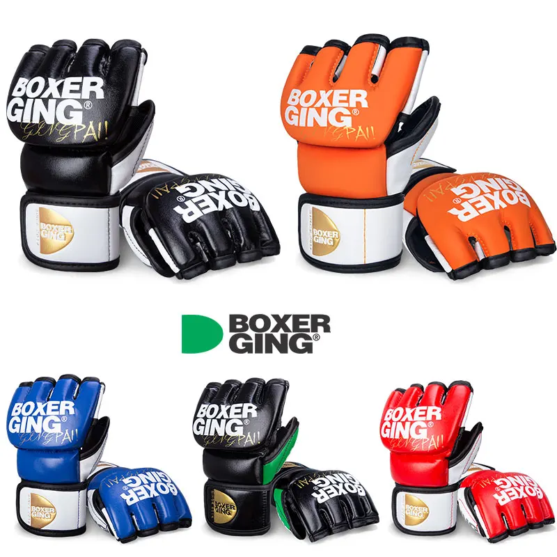 

Boxing gloves adult men woman half finger training professional MMA Sanda sandbags specialized boxing Muay Thai
