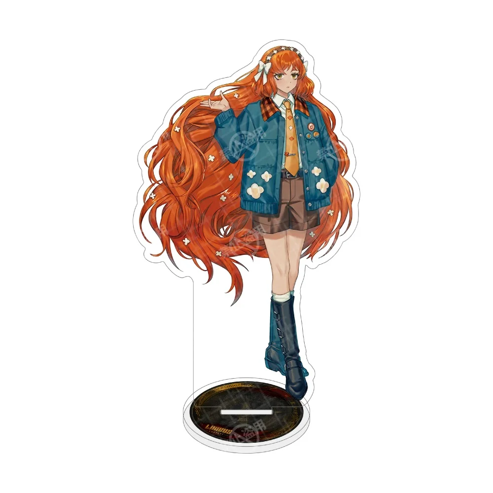 Anime Limbus Company Set Action Acrylic Stand Figure Toy Cos Anime Heathcliff Don Quixote Outis Faust Figurines Gift key chain