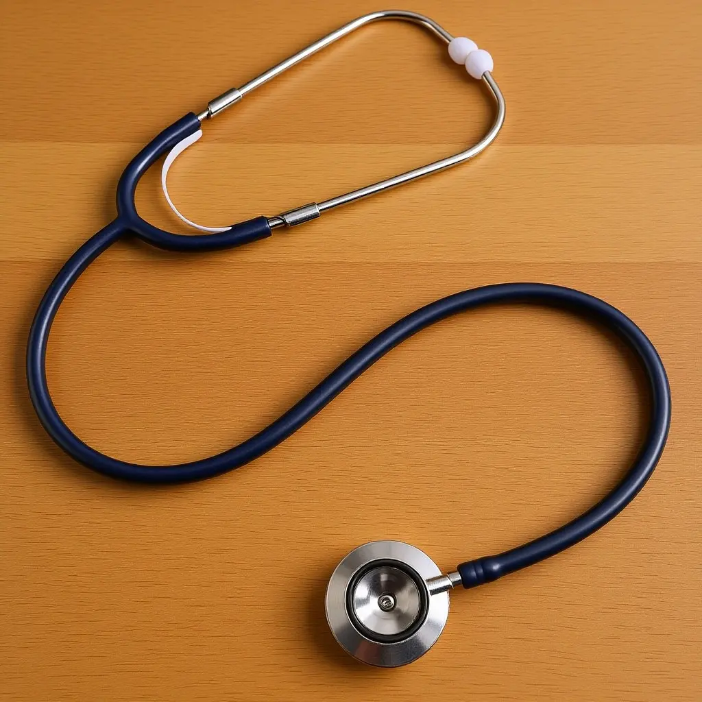 

Medical Stethoscope Double Sided Dark Blue Portable Doctor Auscultation Tool Heart Lung Sound Diagnostic Equipment