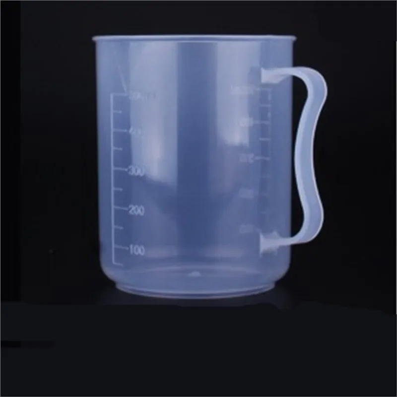 2PCS/lot 500ml plastic beaker with scale plastic measuring beaker plastic cup with handle