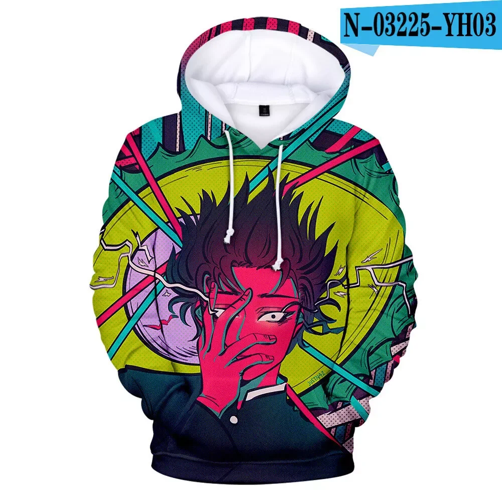 2024 Spring/Autumn Hoodies Mob Psycho 100 3D Digital Printed Hoodies Autumn Hoodies Casual Sports Jackets Men's Casual Hoodies