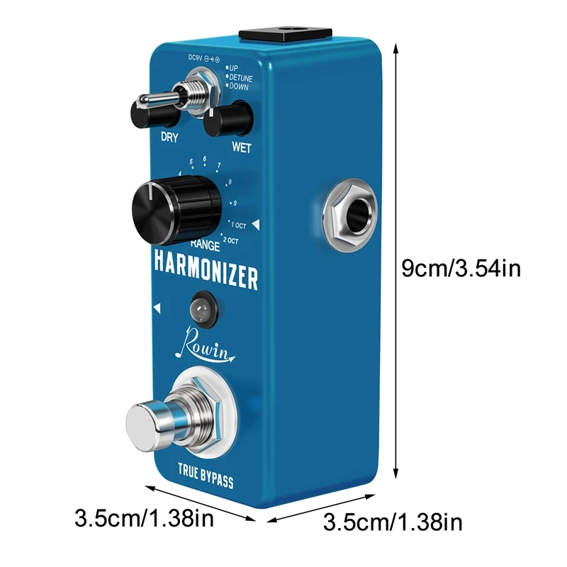 LEF-3807 Guitar Harmonizer Pedal Digital Pitch Effect Pedals Signal To Create Harmony/Pitch Shift/Detune