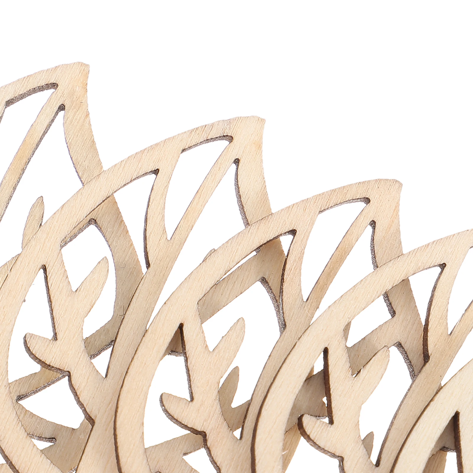 

10pcs Unfinished Wooden Leaf Cutouts Diy Graffiti Crafts Smooth Unpainted Wood Slices For Handmade Painting Wall Decorations