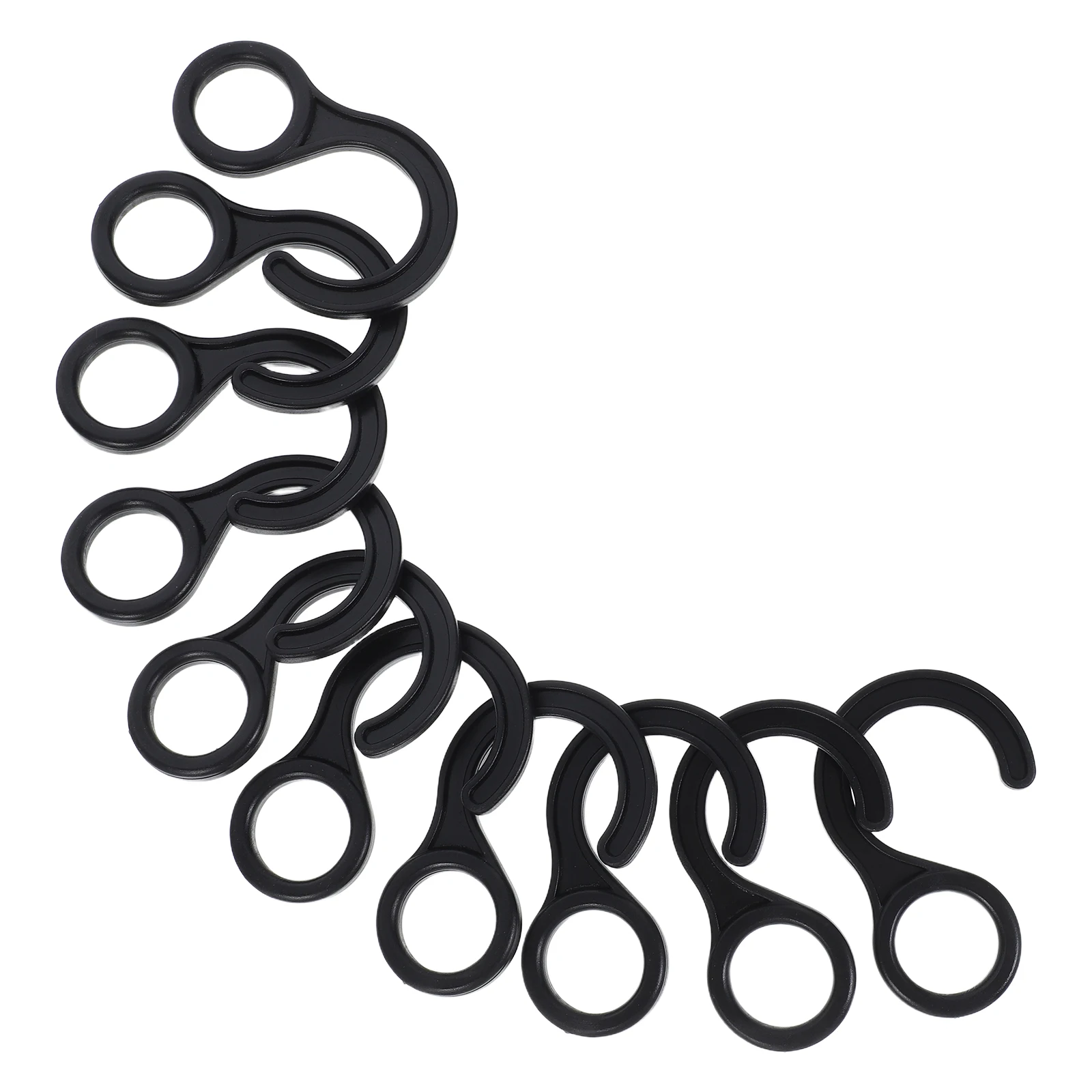 

10 Pcs Outdoor Tent Hook Camping Hanger Hooks Camper Hanging Round Awning Crank Plastic