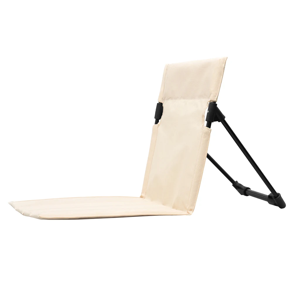

Lazy Reclining Chair with Carry Bag Portable Backrest Chair Oxford Cloth Floor Lounger Chair for Outdoor Picnic Barbecue