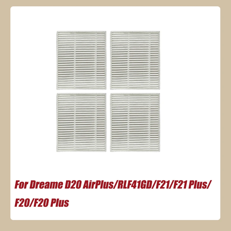 The built-in Filter Spare Part is Suitable For Dreame D20 Air Plus/RLF41GD/F21/F21 Plus/F20/F20 Plus Robotic Vacuum Cleaners