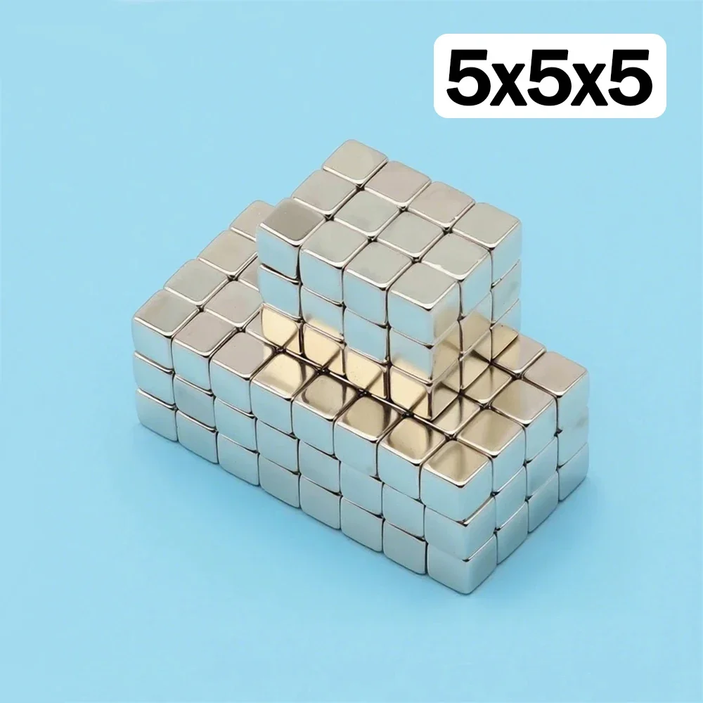 

5X5X5MM Powerful Neodymium Magnet Block Super Strong Magnets N35 NdfeB Permanent Magnetic imanes Refrigerator Magnet