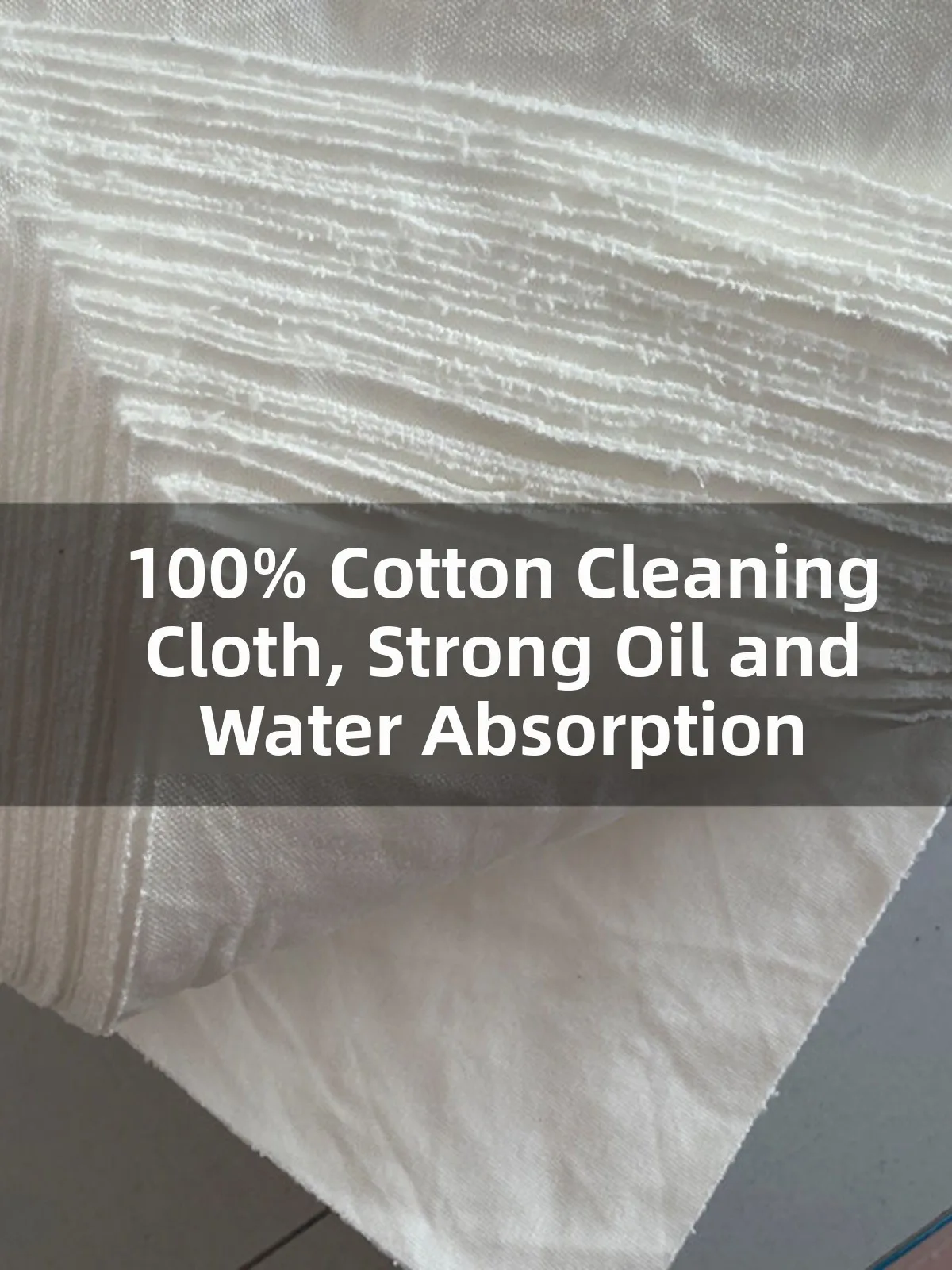 

Белая промышленная чистящая салфетка из чистого хлопка, впитывающая масло, нелиняющая ткань для авторемонта