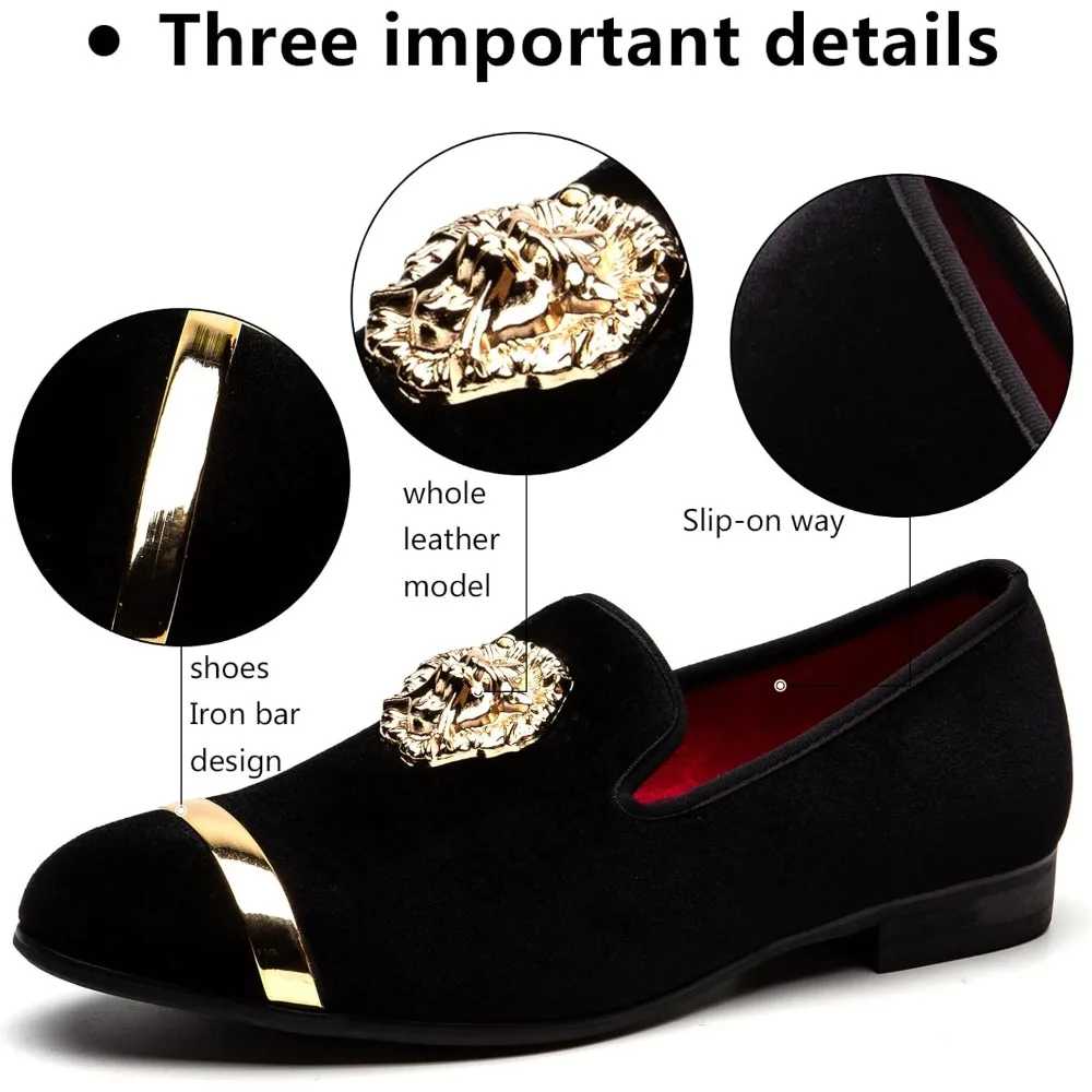 

Men's Loafers Brand Suede Velvet Leather Shoes Vintage Slip-on Classic Casual Men Driving Shoes Wedding Male Dress Shoes 39-47