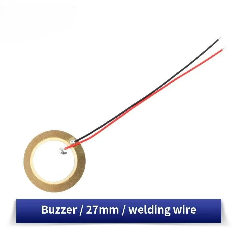 5/10/20PCS Buzzer Piezoelectric Element Piezo Ceramic Wafer Plate Piezo Diameter 12MM 15MM 18MM 20MM 27MM 35MM 50MM with Wire