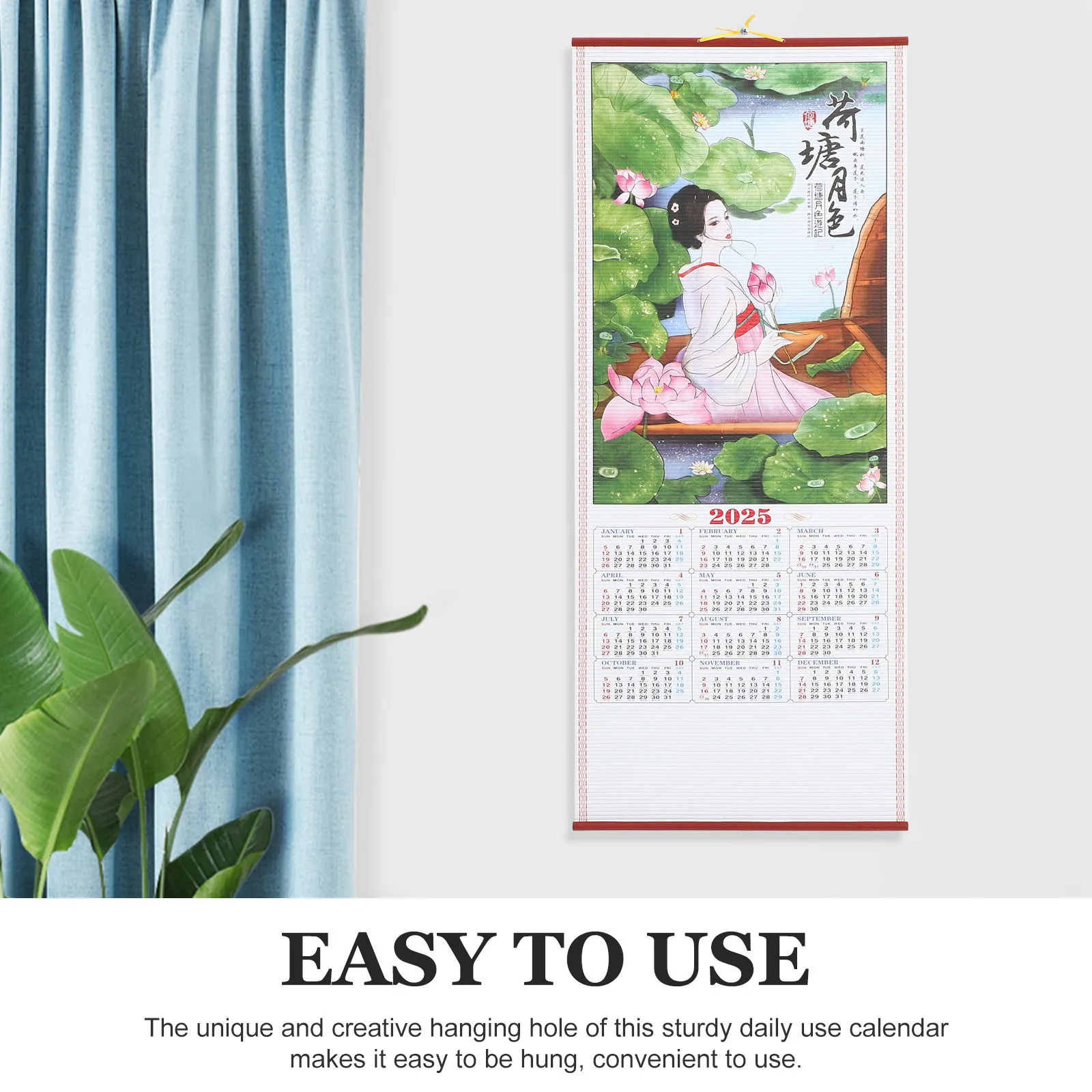 ปฏิทินติดผนังรายเดือนภาษาอังกฤษ วางแผนวันหยุด วางแผนรายวัน สำหรับสำนักงาน บ้าน ทนทาน พิมพ์ชัดเจน ปฏิทินแขวนตกแต่งผนัง