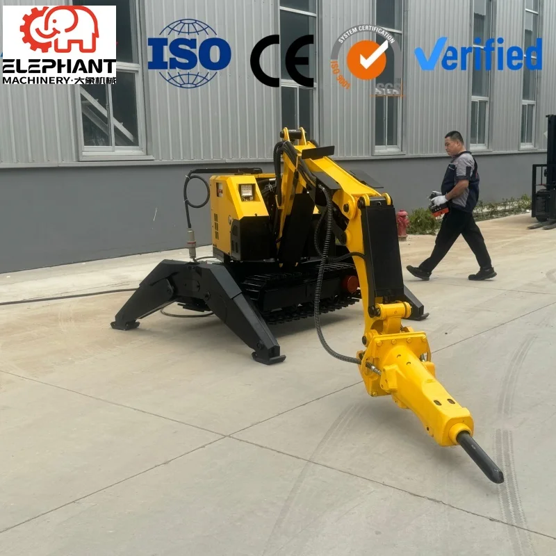 Explosion-proof Remote Demolition Robot, High Temp Breaking Machine for Chemical Closed Tank Dismantling