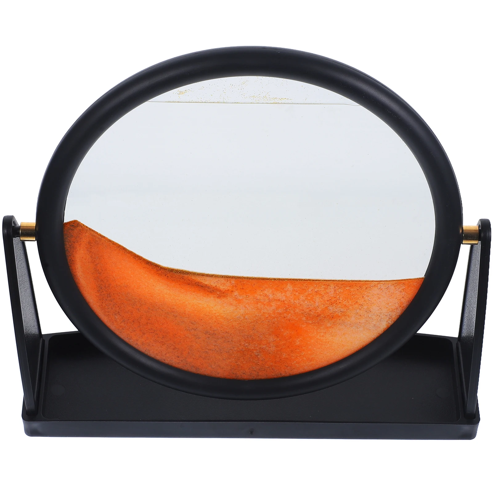 

Quicksand Painting Ornaments High Transparent Glass Scratch Resistant Round Edge Desktop Cabinet Home Living Room 3D Sand