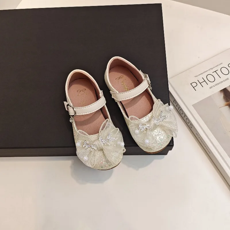 حذاء فردي بسيط وبسيط من الأسفل للفتيات لربيع وخريف موضة جديدة أحذية الأميرة الشعبية متعددة الاستخدامات للأطفال #2
