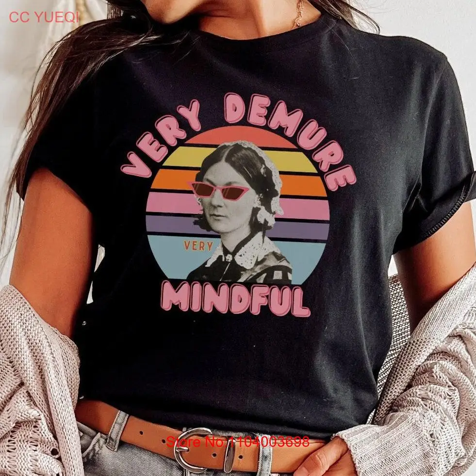 Very Demure Florence Nightingale T Shirt for Nurse And Mindful RN Funny Spoof long or short sleeves