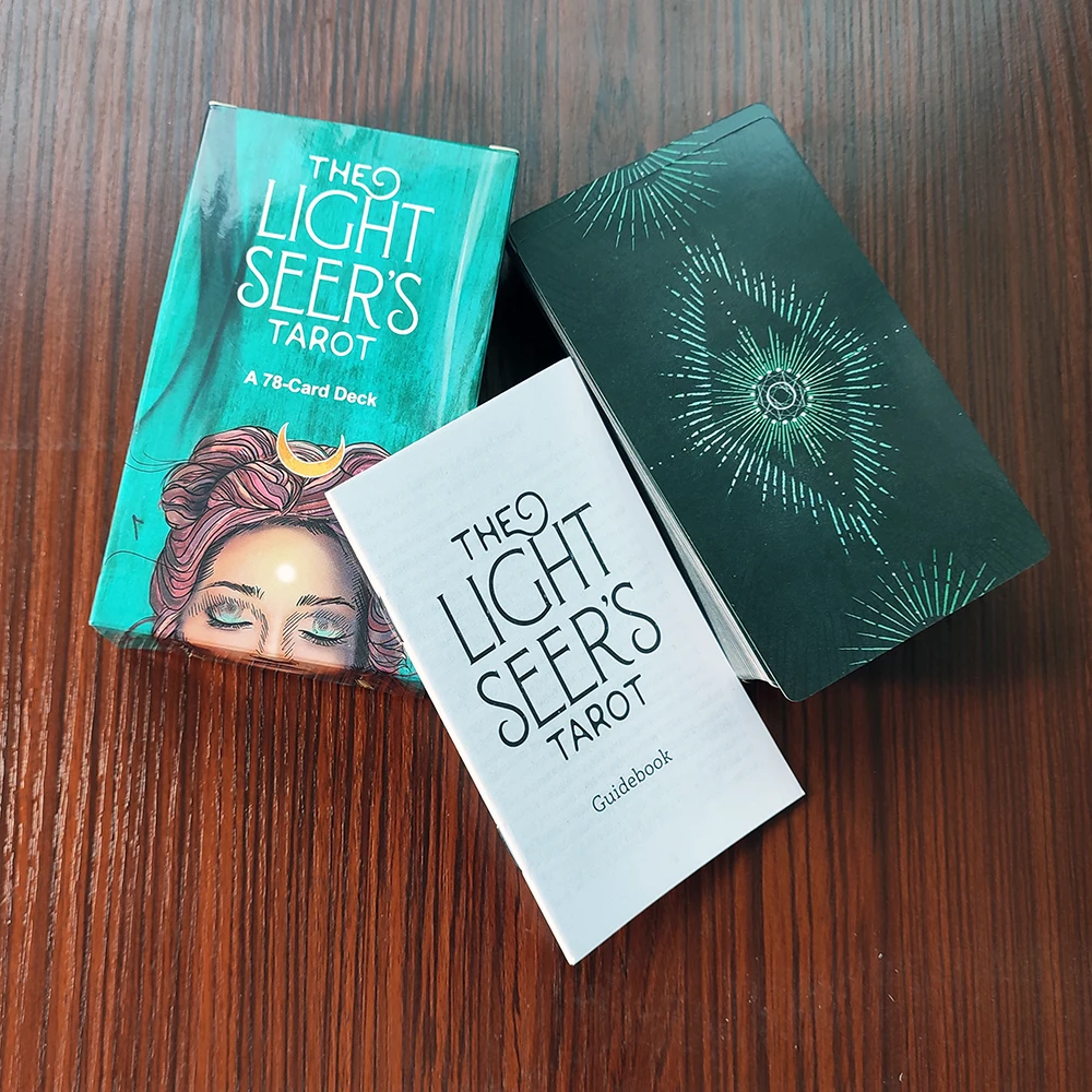 Tarot card size: 12 x 7 cm New light seer Divination Tarot Deck for Beginners with Guide Book
