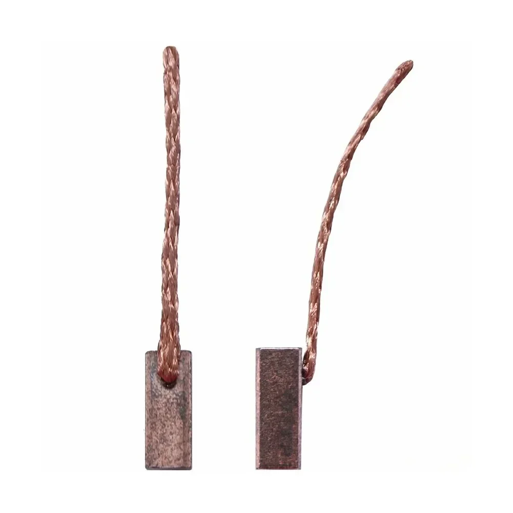 8 unids/lote 5x5x10mm cepillos de carbono de Motor de cobre y grafito para amoladora angular Bosch martillo eléctrico herramienta rotativa eléctrica