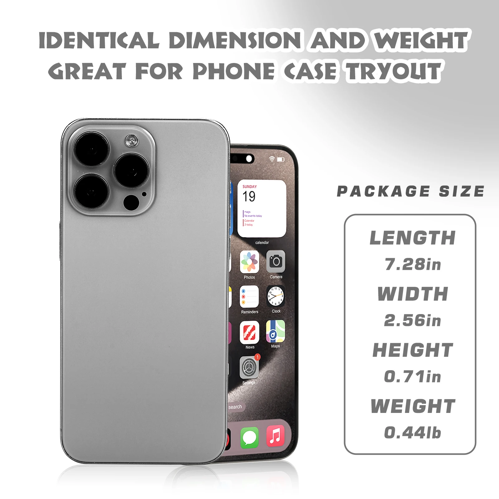 نموذج هاتف وهمي وهمي، يبدو وكأنها متوافق مع الهاتف الحقيقي مع هاتف 15 Pro max Titanium، لعرض متجر الهاتف الخليوي