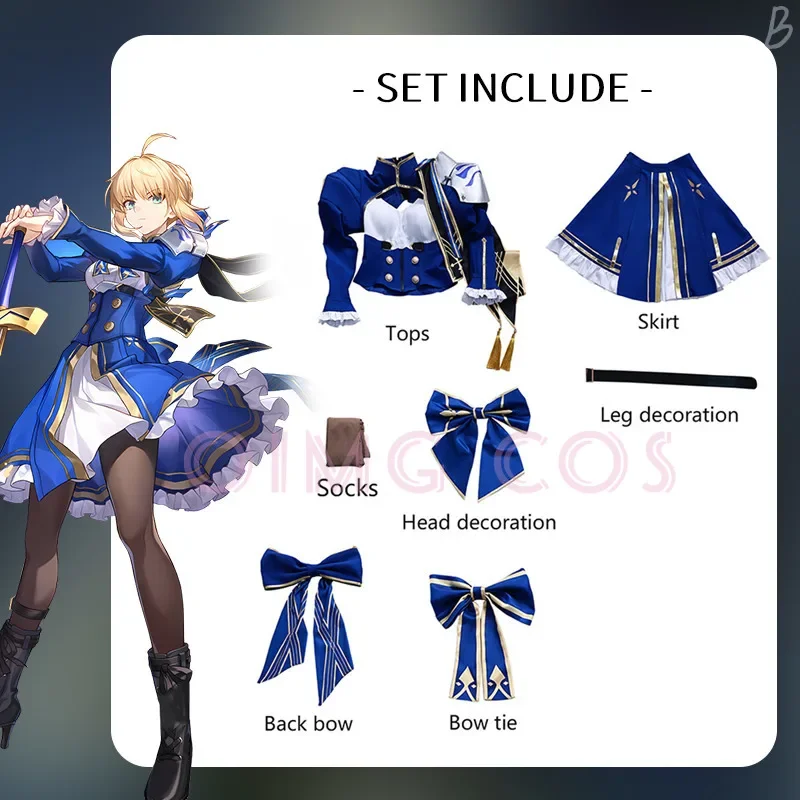 

Honkai Star Rail saber Cosplay Costume Carnival Uniform Anime Halloween Women Costumes Game