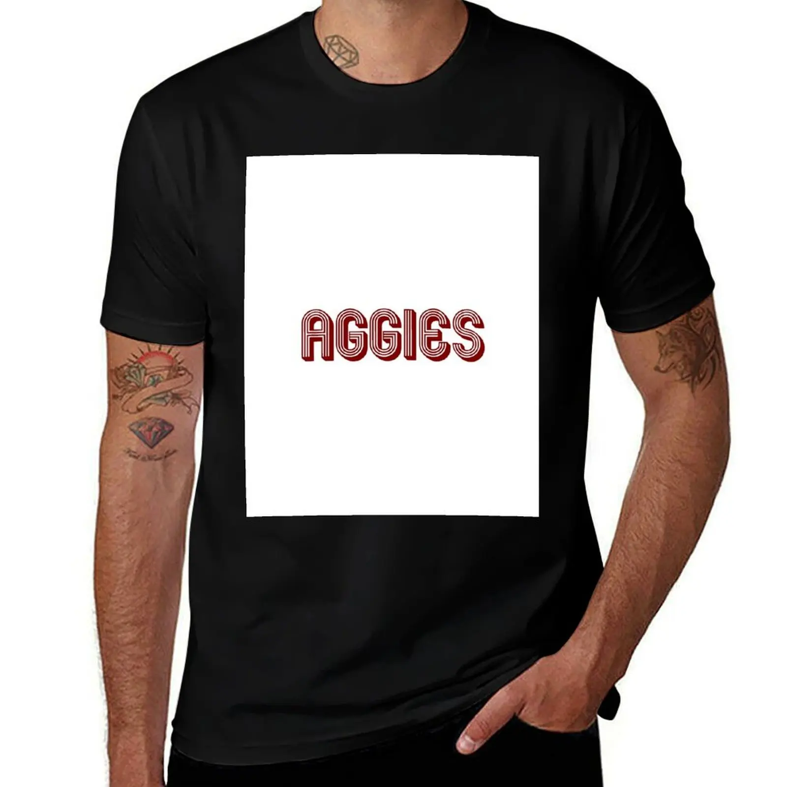Aggies T-Shirt Basic Tee Shirt for Everyday Outfit T-Shirt