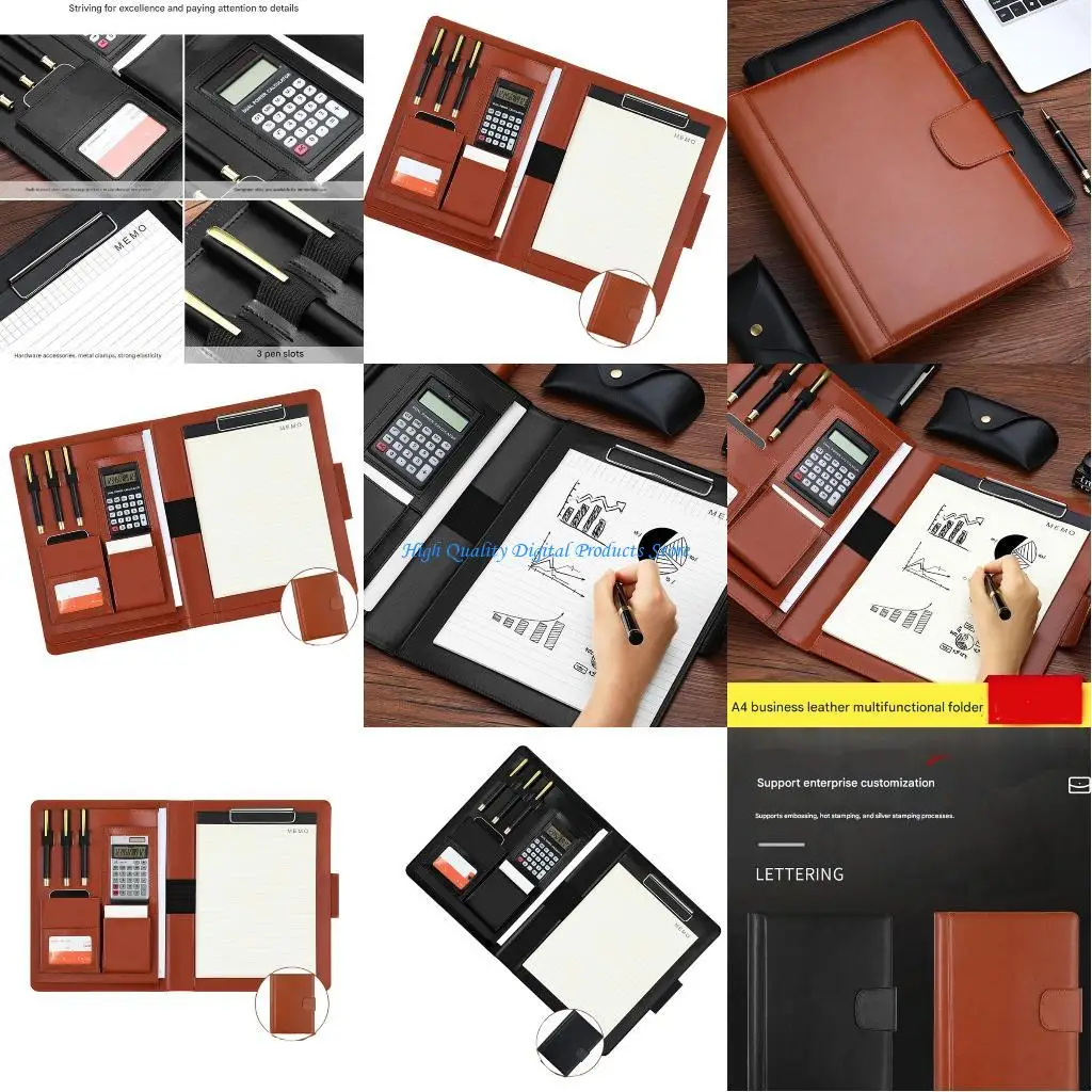 

U2JE Легкие папки на молнии с толстой ручкой для комфортного бюджета из искусственной кожи