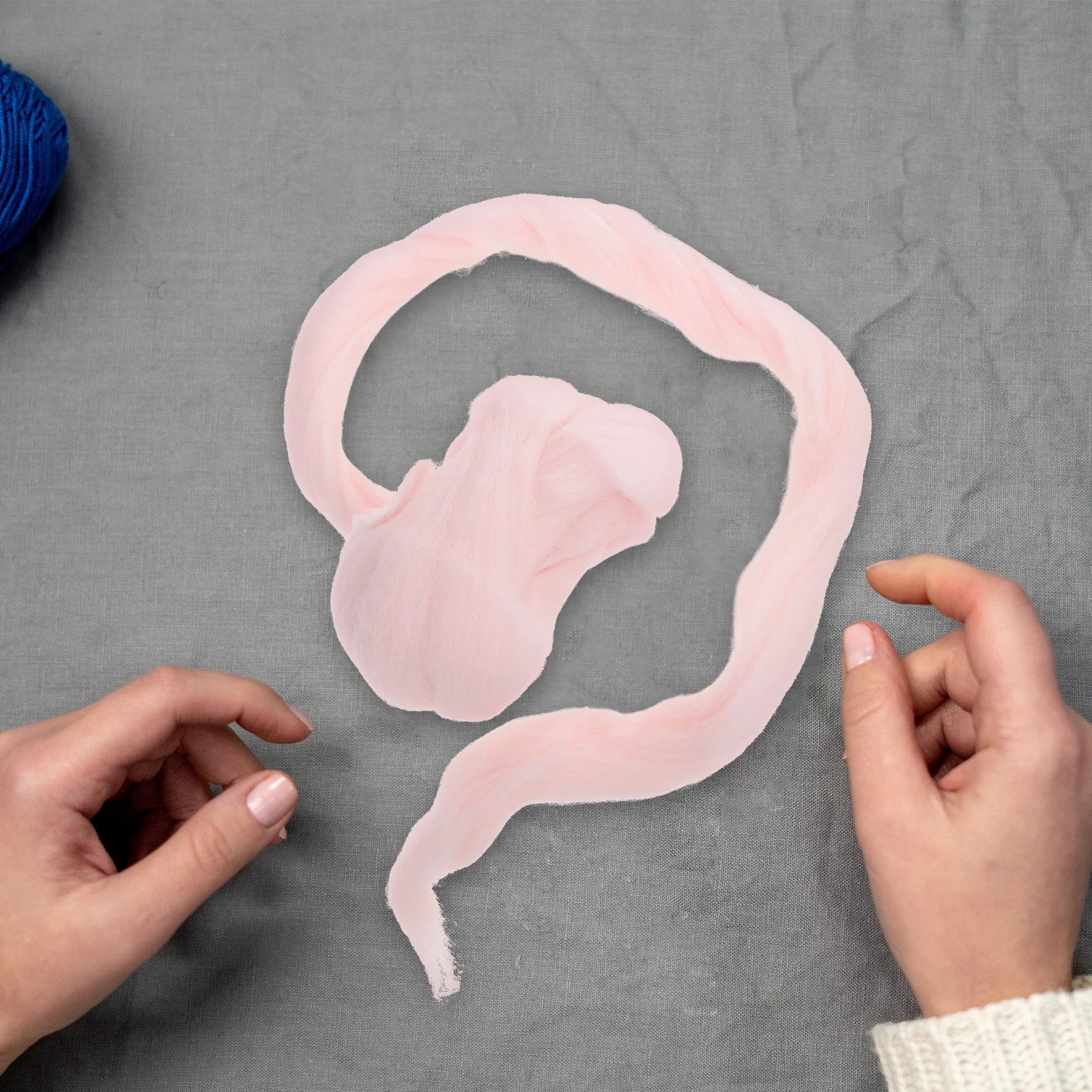 

Colored Wool Roving For Diy Needle Felting Kit Craft Making Set Supple Felt Material Portable Felting Supplies