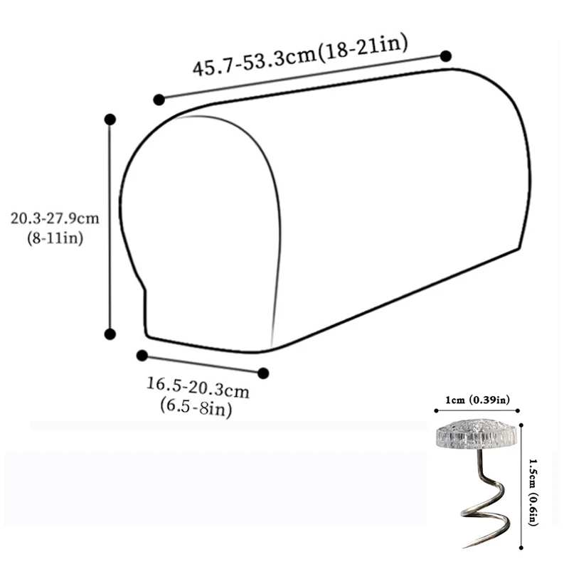 1 paio di fodere per braccioli per divani fodere per braccioli per sedie elastiche in velluto protezioni per braccioli per soggiorno incluse 10 pin per mantenere le coperture