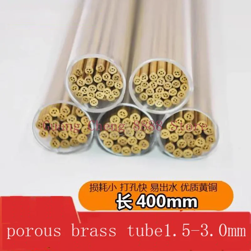 EDM Drilling Brass Electrode Tube Multihole 1.5/2.0/2.5/3.0*400mm 4 Holes for WEDM Drilling Machine