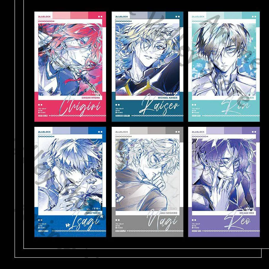 

Аниме BLUE LOCK Michael Kaiser Chigiri Hyoma Nagi Seishiro Reo Косплей Акриловый коврик для чашки Мультфильм Значок Карта Цветная бумага Рождество
