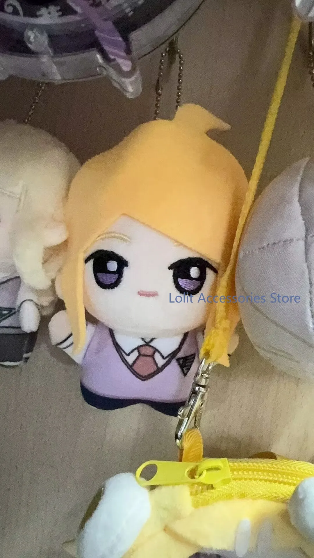 Akamatsu Kaede Danganronpa V3 Cosplay Anime 10CM Plushie Pendant Backpack Keychain Cute Soft Body Cotton Padding Birthday Gift