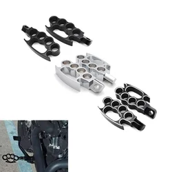 Motorcycle Flying Knuckle Footpegs Footrests Custom Pedal Control Foot Peg For Harley Sportster XL 883 1200 V-Rod Dyna Softail