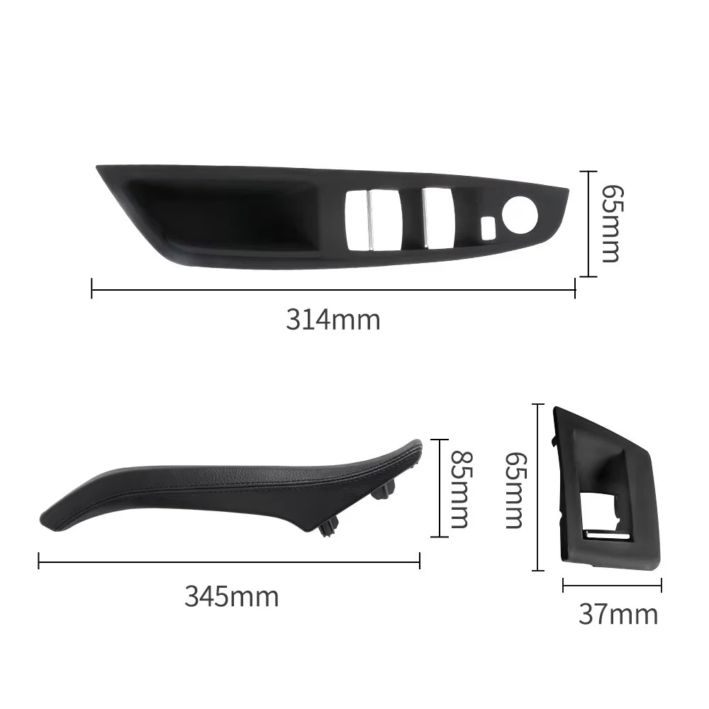 

For BMW F10 F11 LHD Car Left Right Interior Door Leather Handle Assembly Sets For BMW 5 Series 520 530 535 Interior Accessories