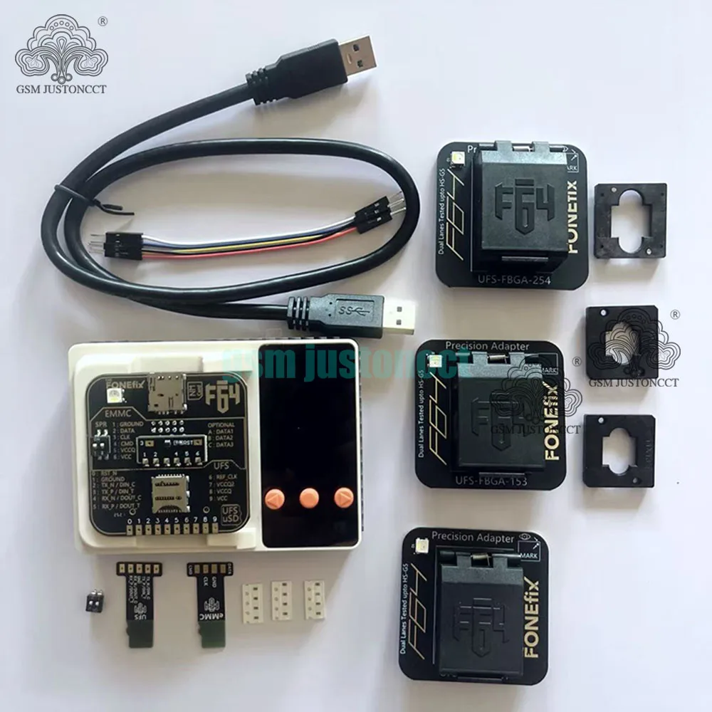 F64  box + BGA UFS 153/254/297 BGA Socket Adapter with ISP Adapter
