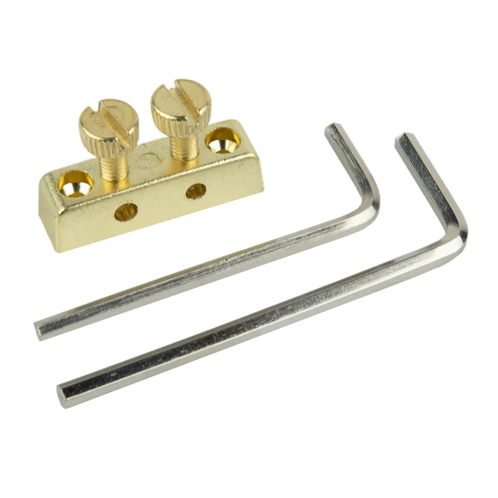 

Guitar Parts Hex Wrench Holder Approx.23g Black With Screws With Wrenches 2.5mm & 3mm Accessorys Gold Brand New