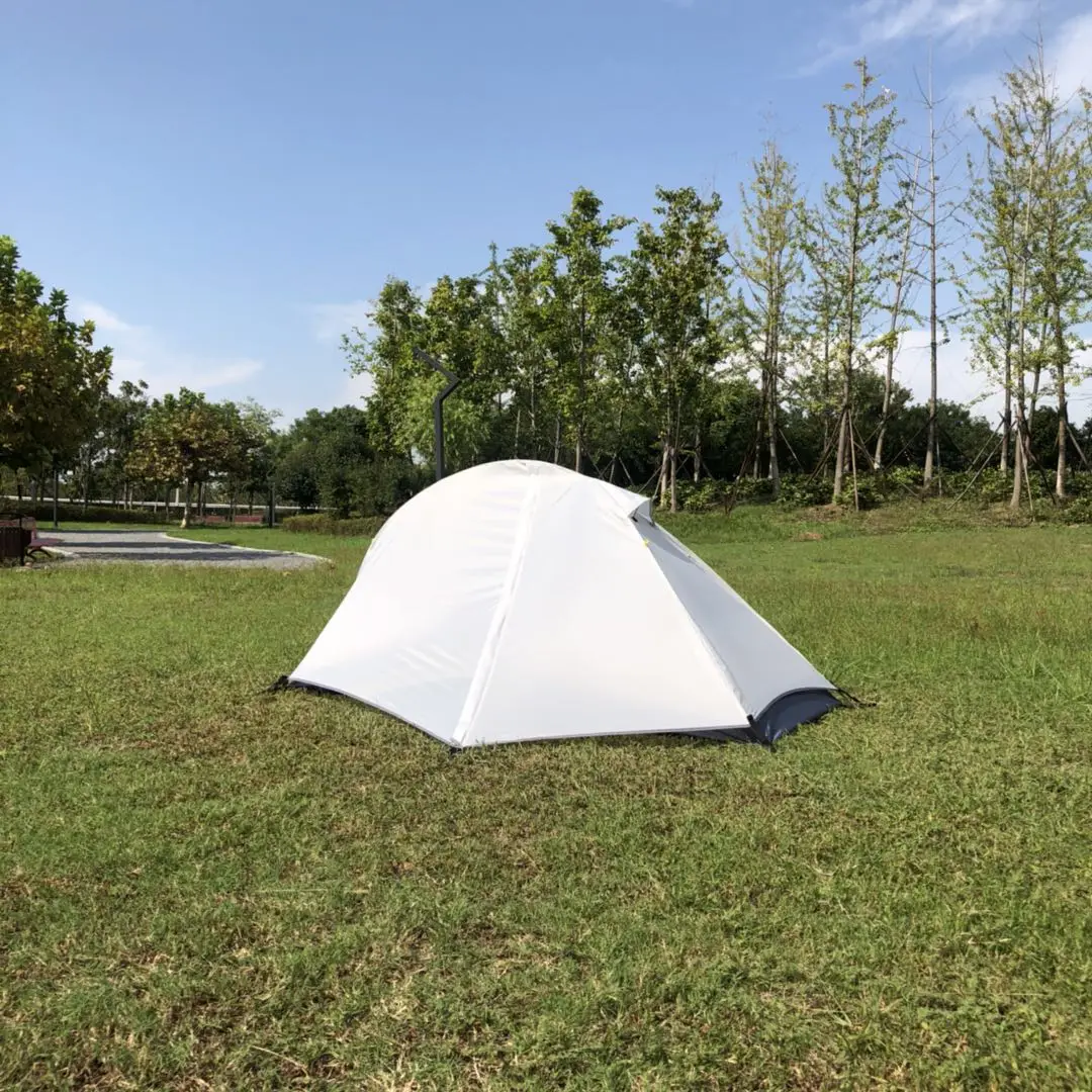 

Camping tent waterproof exit outdoor ultra-light aluminum pole single camping tent, ultra-light single flying fish tent