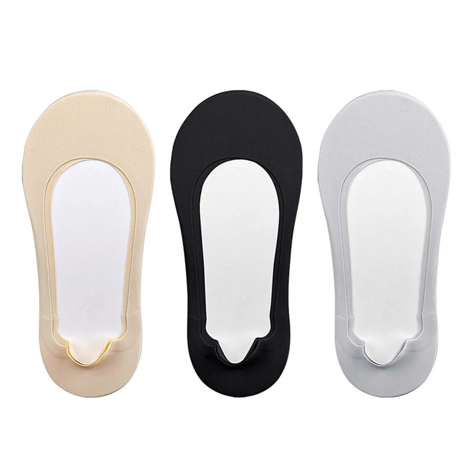 

1 Pair Low Cut No Show Socks Non Slip Breathable Full Toe Half Socks Womens Invisible Socks Thin Socks for Sneakers Flats Unisex