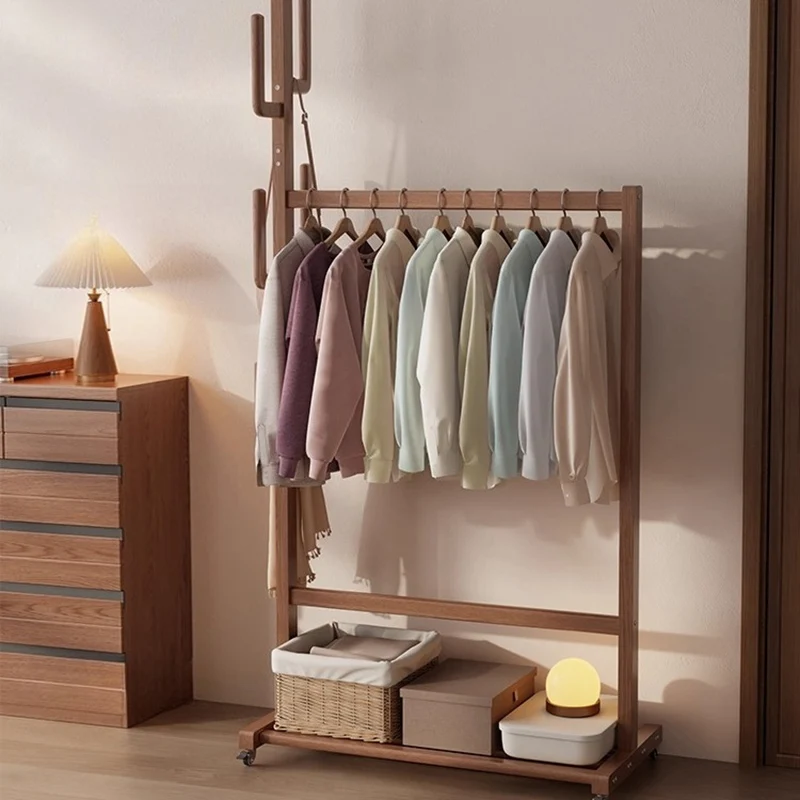 

Hallway Bedroom Coat Racks Wooden Clothes Minimalist Open Living Room Coat Racks Nordic Indoor Porte Manteau Home Furniture