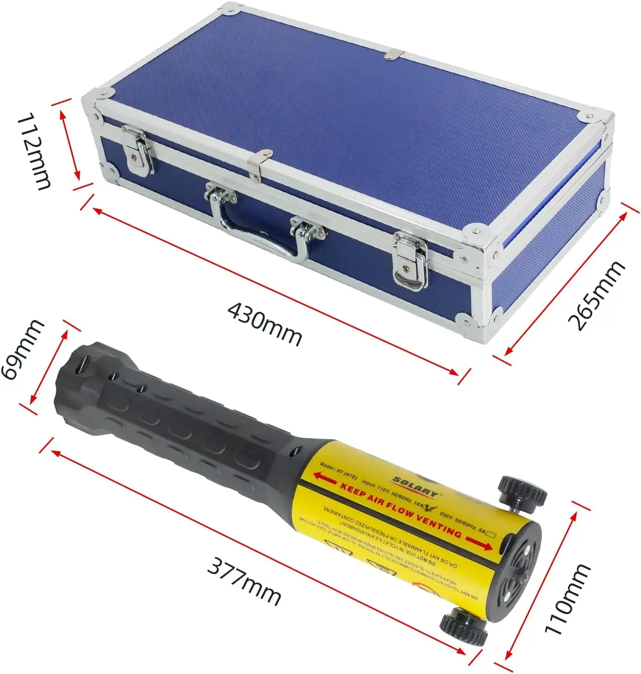 Solary Magnetic Induction Heater, Flameless Handhled Bolts Heating Removel Tool with 10 Coils and Portable Tool Box