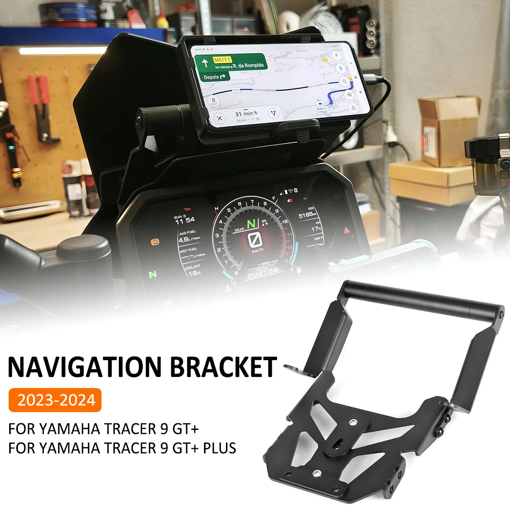 

Motorcycle Driving Recorder GPS Phone Navigation Bracket Holder Mount For Yamaha Tracer 9 GT Tracer 9GT+ 9GT Plus 2023-2024