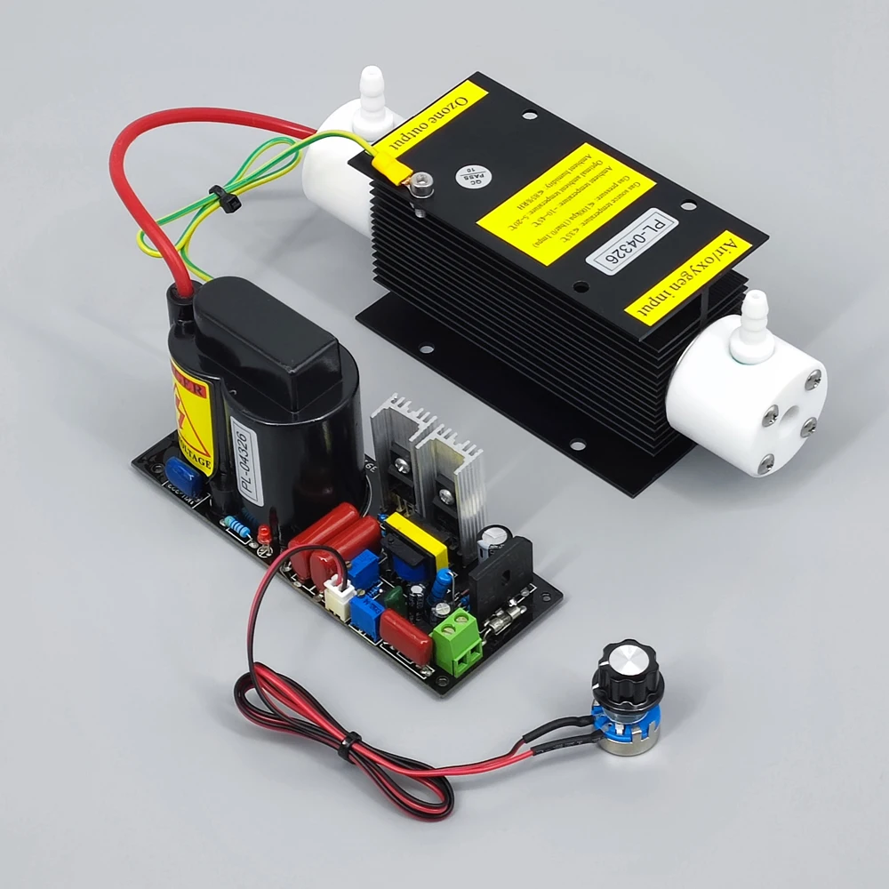 CE FCC ROHS 특허 제품, 조정 가능한 고농도 좁은 갭 방전 석영 튜브 오존 발생기 키트, 5 G/H 5g