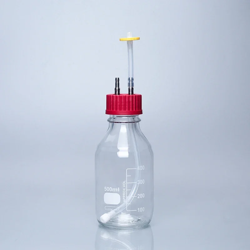 100ml250ml500ml1000ml2000ml 2-hole Fermenter Special Feeding Bottle Reagent Bottle Anaerobic Bottle GL45