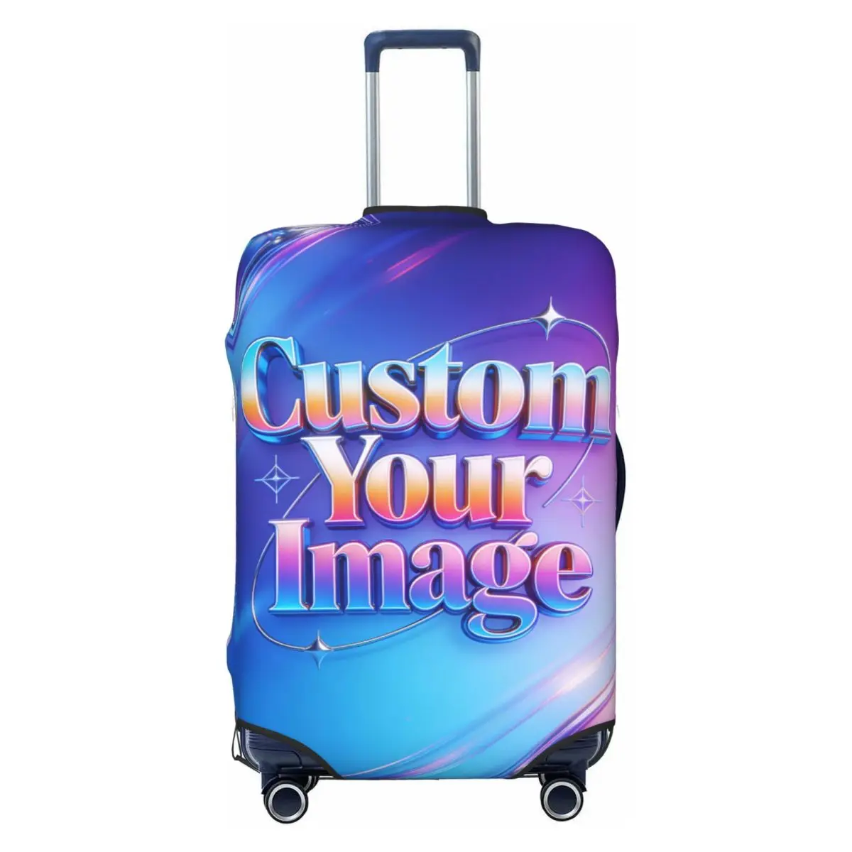 

Custom Fashion Custom Your Image Logo Luggage Cover Protector Elastic Personalized Travel Suitcase Covers