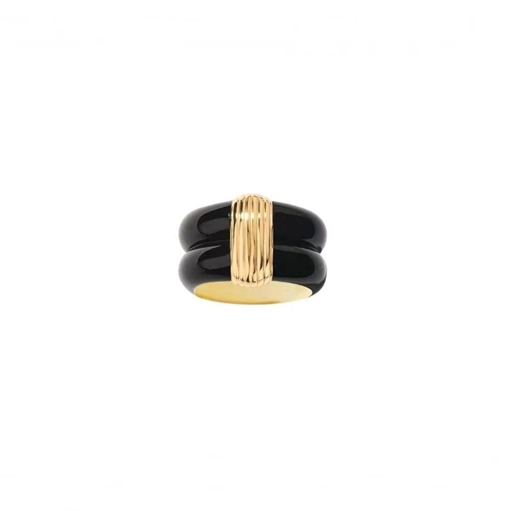 Fashion Niche Simplicity personality Copper gold-plated Enamel Rings for women\'s Girl Index finger ring gift  Jewelry wholesale