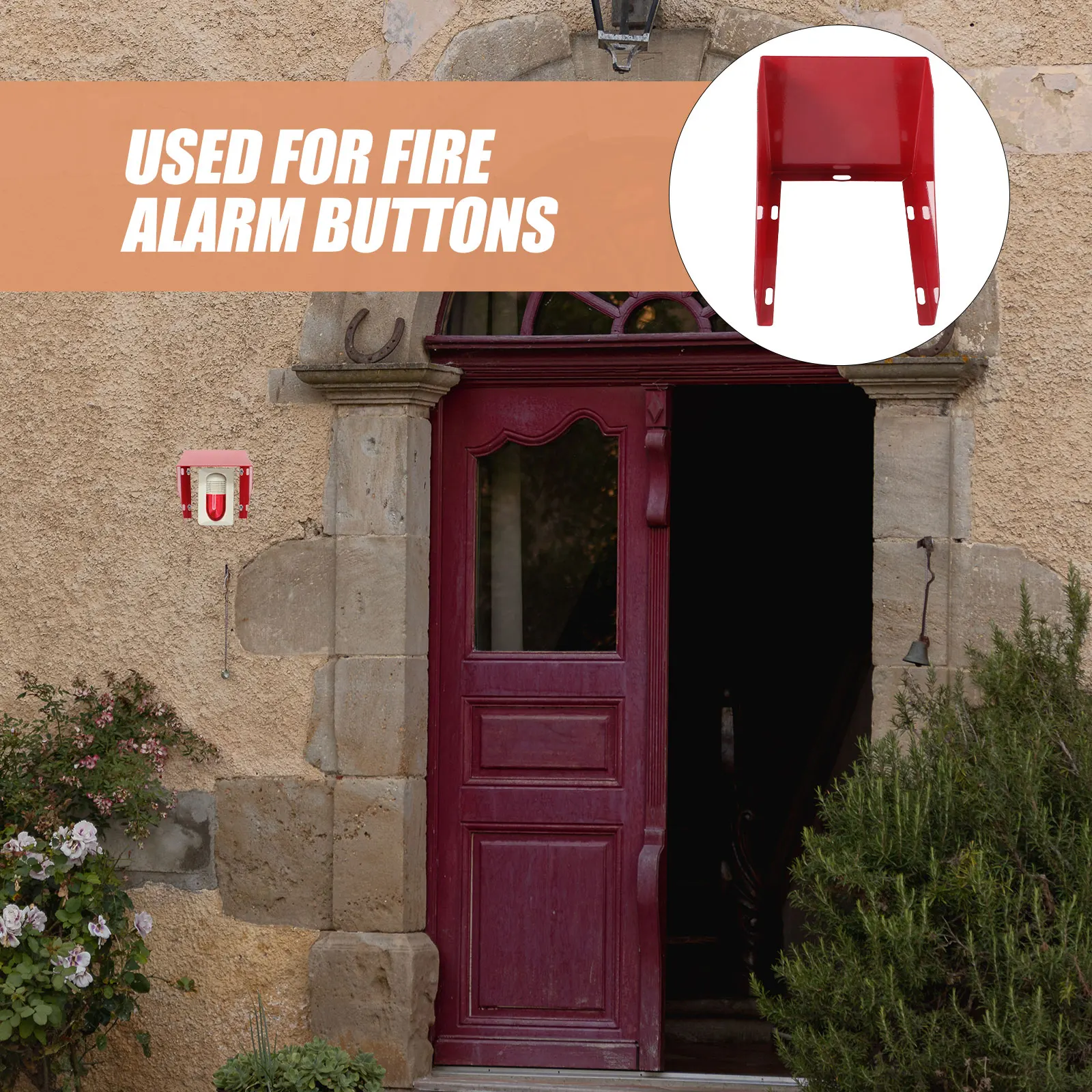 Cover Outdoor Weatherproof Iron Material Emergency Stop Alarm Button Rain Cover Equipment