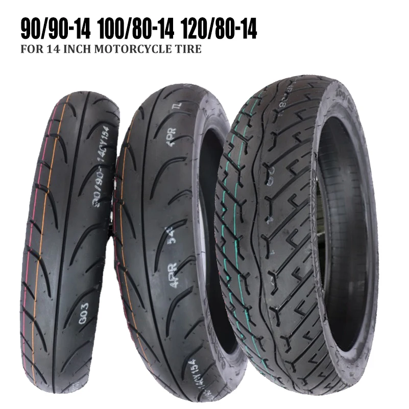 Motorcycle tire wear-resistant 14 inch motorcycle  90/90-14 100/80-14 120/80-14 vacuum