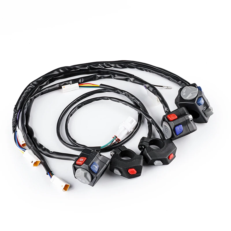 Bouton de commutation de démarrage/arrêt de moto adapté à KTM EXC XC SXF pour HUSQVARNA, clignotant de moto tout-terrain et interrupteur de commande de phare