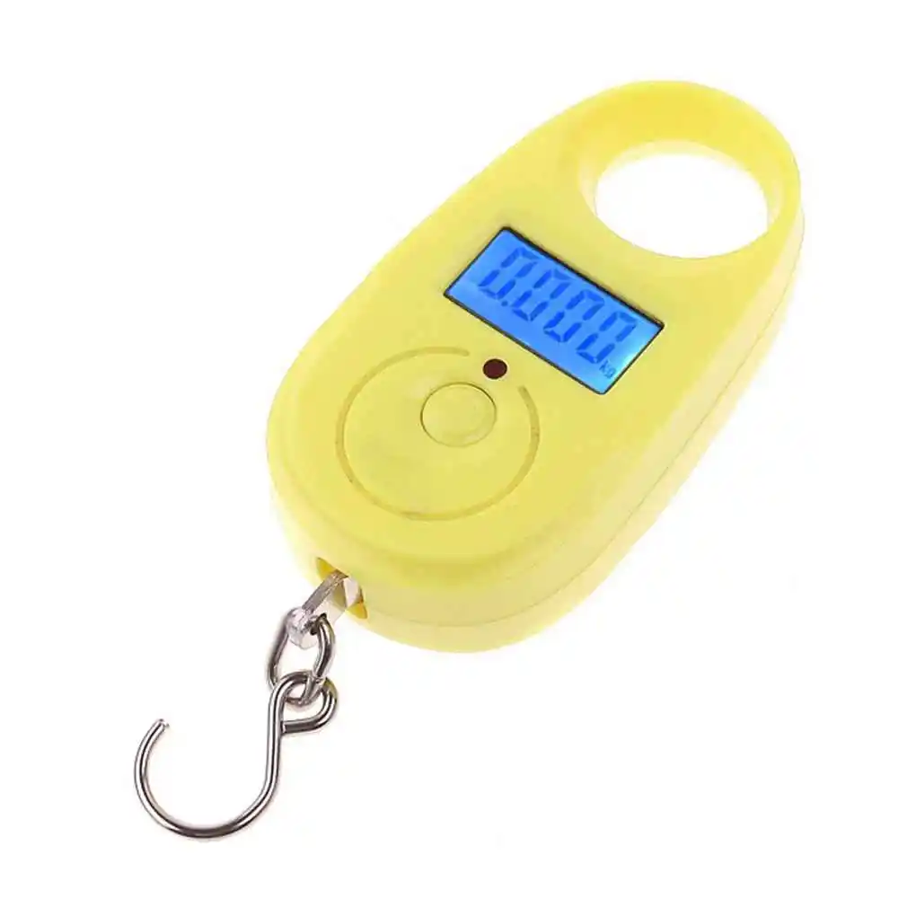 25kg 5g Mini Digital Scale Electronic Hanging Luggage Scale Accurate Fishing Pocket Weighing Scale LCD Display