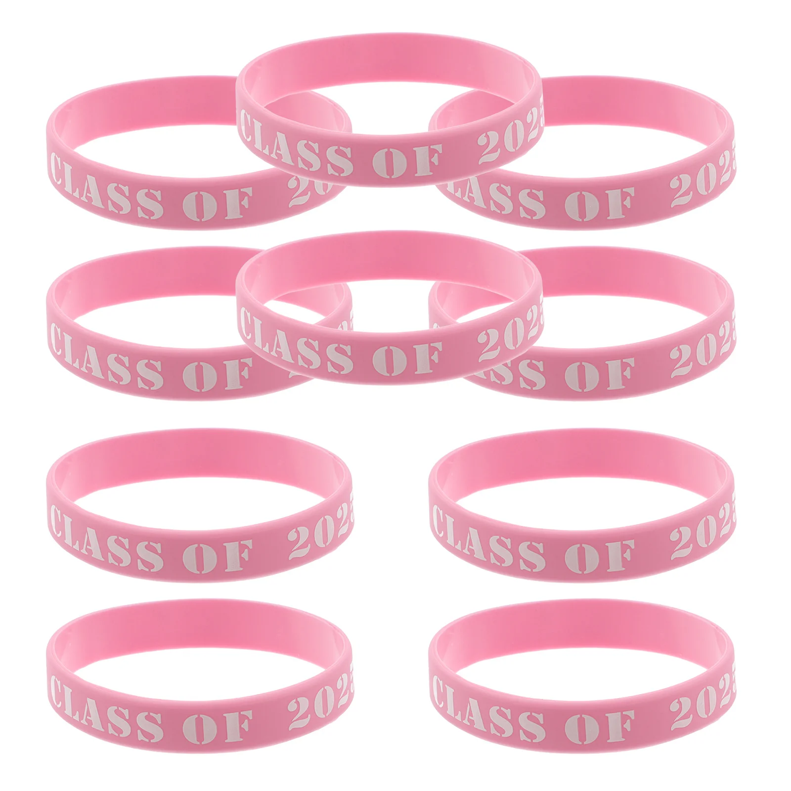 

10 Pcs Grad Themed Wristband Bracelet Graduation Silicone Bracelets Festival Wristbands Decorative