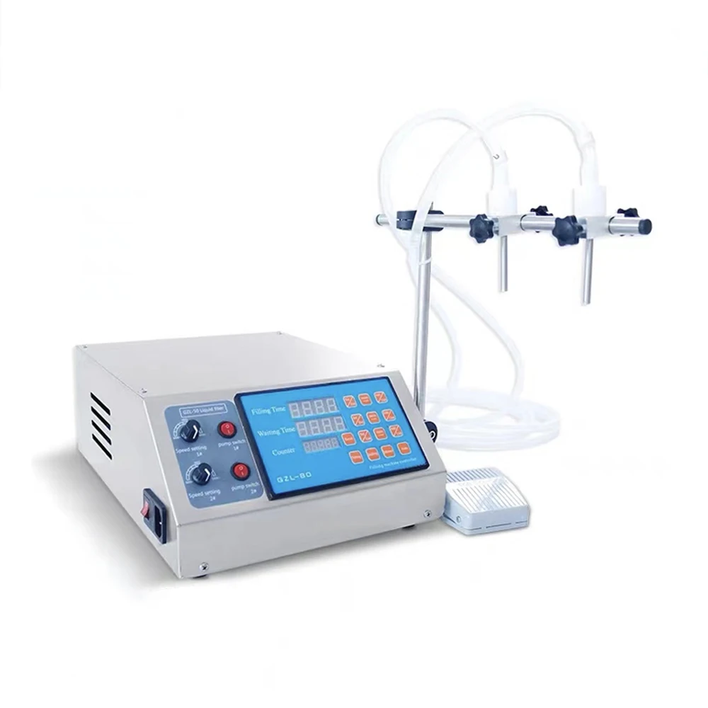 آلة تعبئة السوائل الرقمية شبه الأوتوماتيكية من النوع البسيط الاقتصادي / آلة تعبئة زيت السمك