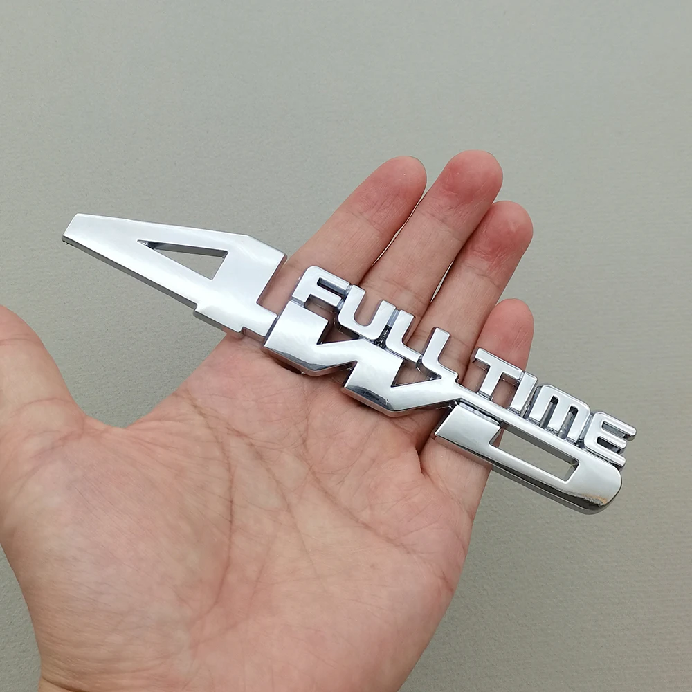 

3D Car Styling Badge 4WD Full Time Logo Emblem Truck Auto Sticker Decal Accessories For Honda Jeep Toyota Prado Ford Mitsubishi